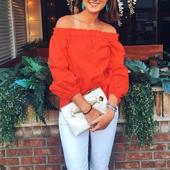 JCREW Off the Shoulder Blouse - Picture 1 of 3